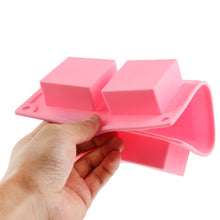 Load image into Gallery viewer, High Quality 6 Holes Square Shape Silicone Material Cake Mold, Square Shape
