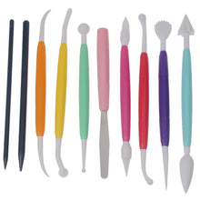 Load image into Gallery viewer, 10 in 1 Colorful Cake Modelling Tool Set, 10 PCS Color