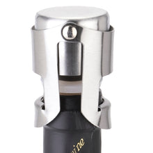 Load image into Gallery viewer, Novel Stainless Steel Champagne Wine Bottle Stopper Plugger Cork Keeping Fresh Gadget, 1PC Wine Bottle Stopper