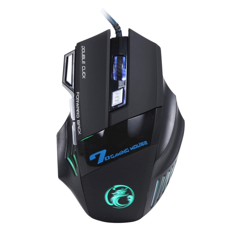 7 Buttons with Scroll Wheel 5000 DPI LED Wired Optical Gaming Mouse for Computer PC Laptop, X7 7 Buttons (Yellow), X7 7 Buttons (Black)