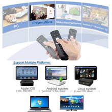 Load image into Gallery viewer, T2 Gyroscope Mini Fly Air Mouse 2.4G Android Remote Control 3D Sense Motion Stick for Desktop / Laptop, T2