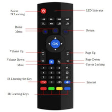 Load image into Gallery viewer, MX3 Air Mouse Wireless 2.4G Remote Control Keyboard with Browser Shortcuts for Android TV Box / Mini PC, Air Mouse