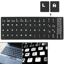 Load image into Gallery viewer, Spanish Learning Keyboard Layout Sticker for Laptop / Desktop Computer Keyboard, Spanish