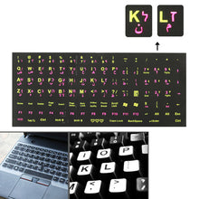 Load image into Gallery viewer, Arabic Learning Keyboard Layout Sticker for Laptop / Desktop Computer Keyboard, Arabic