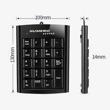 Load image into Gallery viewer, Mini USB Numeric keyboard with 19 keys, USB Numeric keyboard