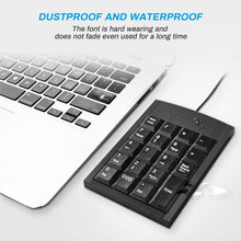 Load image into Gallery viewer, Mini USB Numeric keyboard with 19 keys, USB Numeric keyboard