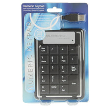 Load image into Gallery viewer, USB Non-synchronous Notebook Computer Numeric Keyboard with 19 Keys, 19 Keys