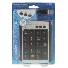Load image into Gallery viewer, USB Non-synchronous Notebook Computer Multi Function Keypad with 19 Keys, Multi Function Keypad