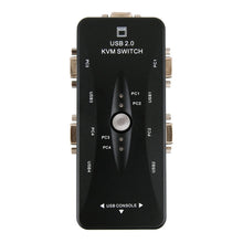 Load image into Gallery viewer, 4-PORT KVM Switch, 4 Ports, 4 Ports (with USB)