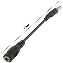 Load image into Gallery viewer, 5.5 x 2.5mm Male to 3.5mm Female DC Plug Adapter, Length: 12cm