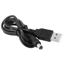 Load image into Gallery viewer, USB Male to DC 5.5 x 2.1mm Power Cable, Length: 1m, USB Male (Length: 1m)