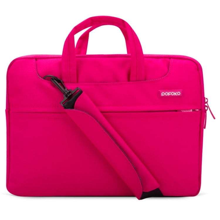 POFOKO 12 inch Portable Single Shoulder Laptop Bag for Laptop, 12 inch Magenta, 12 inch Blue, 12 inch Black