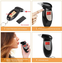 Load image into Gallery viewer, LCD Digital Alcohol Tester Breathalyzer, Alcohol Tester 2
