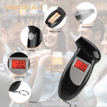 Load image into Gallery viewer, LCD Digital Alcohol Tester Breathalyzer, Alcohol Tester 2