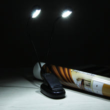 Load image into Gallery viewer, Dual Arms Clip On LED Light For Reading Camping Hiking