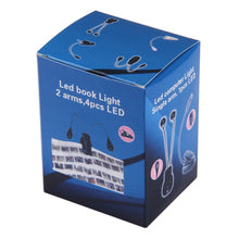Load image into Gallery viewer, Dual Arms Clip On LED Light For Reading Camping Hiking