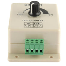 Load image into Gallery viewer, Single Color Dimmer Switch LED Dimmer Controller for Strip Light DC12-24V, Output Current: 8A