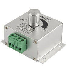 Load image into Gallery viewer, Aluminum Single Color Dimmer Switch LED Dimmer Controller for Strip Light DC12-24V, Output Current: 8A