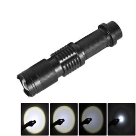 LT-HX 5-Modes White Light LED Flashlight 2200 LM Mini Telescopic