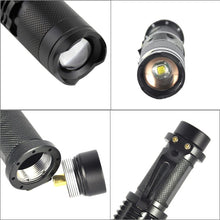 Load image into Gallery viewer, LT-HX 5-Modes White Light LED Flashlight 2200 LM Mini Telescopic
