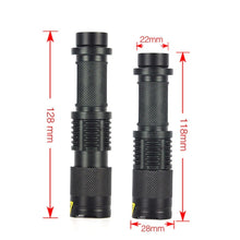 Load image into Gallery viewer, LT-HX 5-Modes White Light LED Flashlight 2200 LM Mini Telescopic