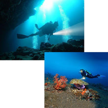 Load image into Gallery viewer, 5000 LM UV Purple Light, Diving Depth: 150m (Black)