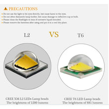 Load image into Gallery viewer, 5 x LED White Light Diving Flashlight, 6800 LM, Diving Depth: 150m