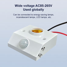 Load image into Gallery viewer, R138 Human Motion Sensor Lamp Holder, Adjustable