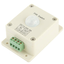 Load image into Gallery viewer, DC 12V-24V 8A PIR Switch Infrared Controller Motion Sensor Switch for LED Light
