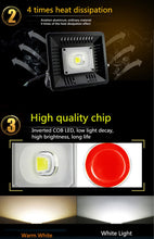 Load image into Gallery viewer, Luminous Flux: > 4000LM, PF > 0.9, RA > 80, AC 90-140V, 50W White, 50W Warm White