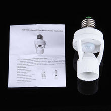 Load image into Gallery viewer, 360 Degrees E27 60W PIR Motion Sensor Lamp Holder, Detection Range: Around 6m, AC 110-240V