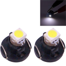Load image into Gallery viewer, 2 PCS T3 White Light 0.1W 5LM 1 LED SMD 3528 LED Instrument Light Bulb Dashboard Light for Vehicles, DC 12V, T3 0.1W