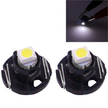 Load image into Gallery viewer, 2 PCS T4.2 White Light 0.1W 5LM 1 LED SMD 3528 LED Instrument Light Bulb Dashboard Light for Vehicles, DC 12V, 0.1W T4.2