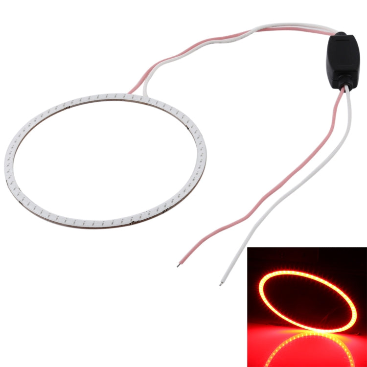 90mm 5W 180LM Angel Eyes Circles Car Headlight COB LED Lights for Vehicles, DC 12-24V, 90mm Red Light, 90mm Blue Light, 90mm  White Light, 90mm Pink Light, 90mm Green Light