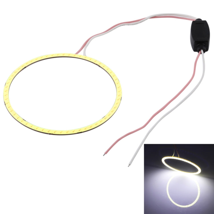 90mm 5W 180LM Angel Eyes Circles Car Headlight COB LED Lights for Vehicles, DC 12-24V, 90mm Red Light, 90mm Blue Light, 90mm  White Light, 90mm Pink Light, 90mm Green Light