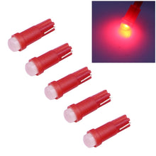 Load image into Gallery viewer, 5 PCS T5 0.5W 20LM 1 LED COB LED Instrument Light Bulb Dashboard Light for Vehicles, DC 12V