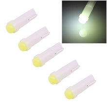 Load image into Gallery viewer, 5 PCS T5 0.5W 20LM 1 LED COB LED Instrument Light Bulb Dashboard Light for Vehicles, DC 12V