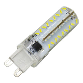 G9 5W 450LM 72 LED SMD 3014 Dimmable Silicone Corn Light Bulb, AC 220V (Warm White Light), AC 220V
