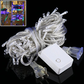 100 LEDs with End Joint & 8 Display Modes Controller for Christmas Party, AC 110V, US Plug, 100 LEDs AC 110V(Colorful Light), 100 LEDs AC 110V(White Light), 100 LEDs AC 110V(Red Light), 100 LEDs AC 110V(White Light+Blue Light)                          ...