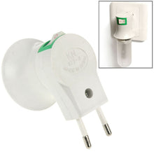 Load image into Gallery viewer, E27 to EU Plug Lamp Bulb Socket with Power Switch