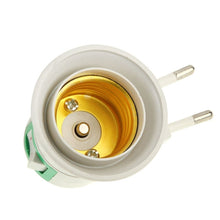Load image into Gallery viewer, E27 to EU Plug Lamp Bulb Socket with Power Switch