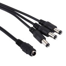 Load image into Gallery viewer, 5.5 x 2.1mm DC Power Female Barrel to 3 Male Barrel Connector Cable for LED Light Controller