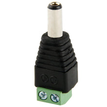 Load image into Gallery viewer, 5.5mm x 2.1mm DC Power Male Jack to 2 Conductor Screw Down Connector for LED Light Controller