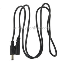 Load image into Gallery viewer, 5.5 x 2.1mm DC Power Female Barrel to Male Barrel Connector Cable for LED Light Controller, Length: 1m(Black)