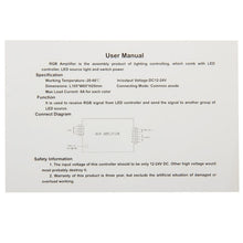 Load image into Gallery viewer, 24A RGB Amplifier for LED Light, DC 12V-24V Input