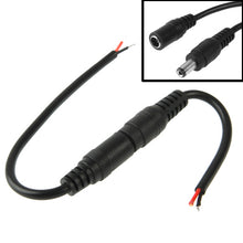 Load image into Gallery viewer, 5.5 x 2.1mm DC Power Female Barrel to Male Barrel Connector Adaptor for LED Light Controller, Length: 20cm, S-LED-7566B, S-LED-7566W