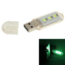 Load image into Gallery viewer, 3 LED SMD 5630 1.5W USB Flash Disk Style USB Light Lamp, White Light, Green Light, Warm White Light