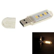 Load image into Gallery viewer, 3 LED SMD 5630 1.5W USB Flash Disk Style USB Light Lamp, White Light, Green Light, Warm White Light