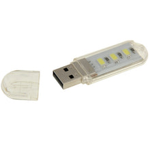Load image into Gallery viewer, 3 LED SMD 5630 1.5W USB Flash Disk Style USB Light Lamp, White Light, Green Light, Warm White Light