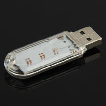 Load image into Gallery viewer, 3 LED SMD 5630 1.5W USB Flash Disk Style USB Light Lamp, White Light, Green Light, Warm White Light